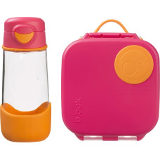 B.box 62412 sports set: tritan bottle 450 ml + mini lunchbox Strawberry Shake