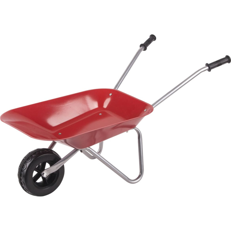 Classic World Edu metal garden wheelbarrow – for sandbox, beach and garden