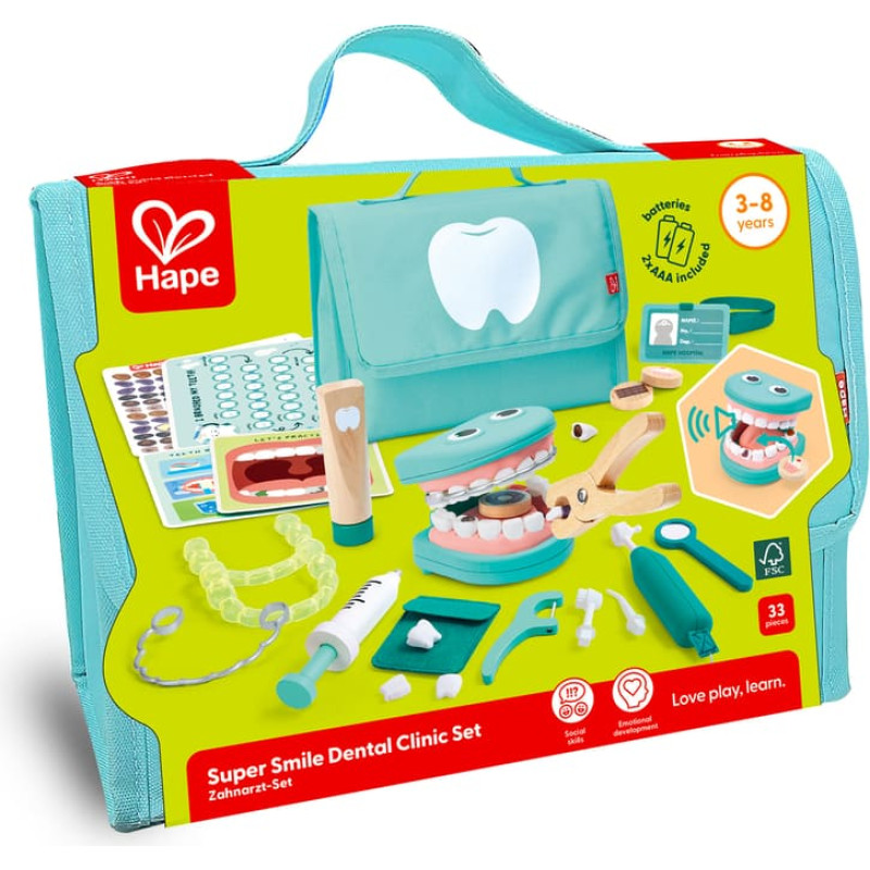 Hape mazais zobārsta rotaļu komplekts, E3227A