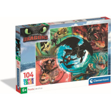 Clementoni puzle How To Train Your Dragon, 104 gab., 25035