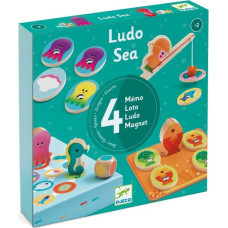 Djeco Educational wooden game - Ludo Sea - 4 games
