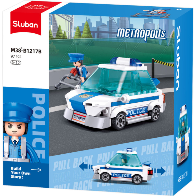 Sluban construction set, Police patrol, 97 pcs.