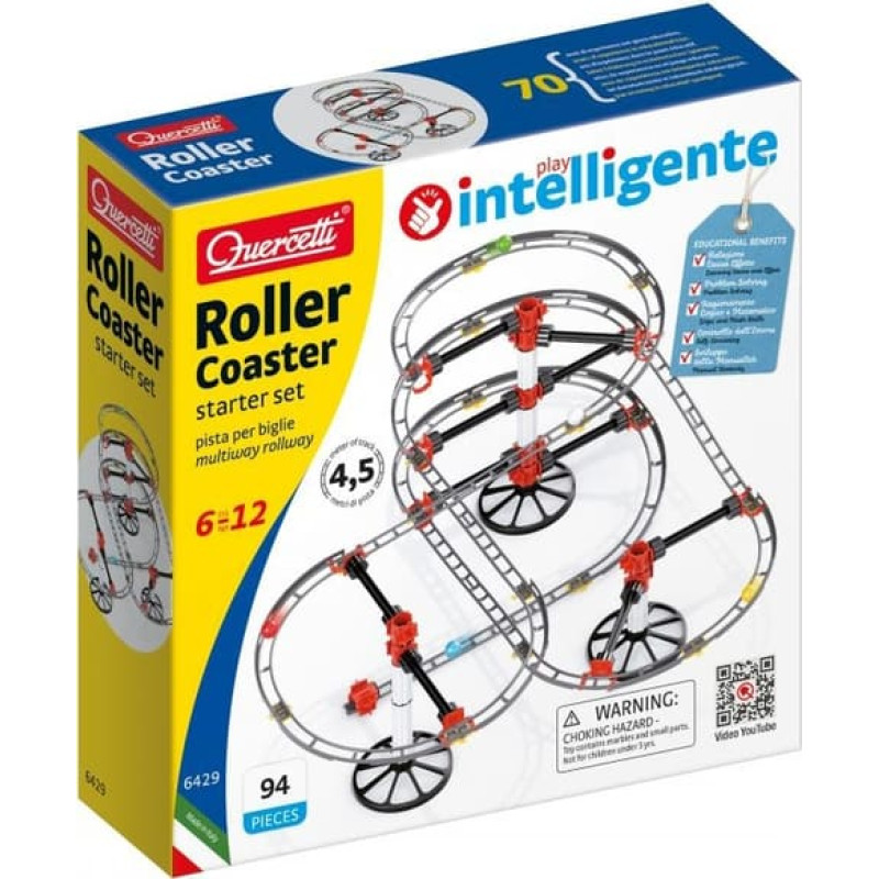 Quercetti Rolling Ball System Roller Coaster 6+ y
