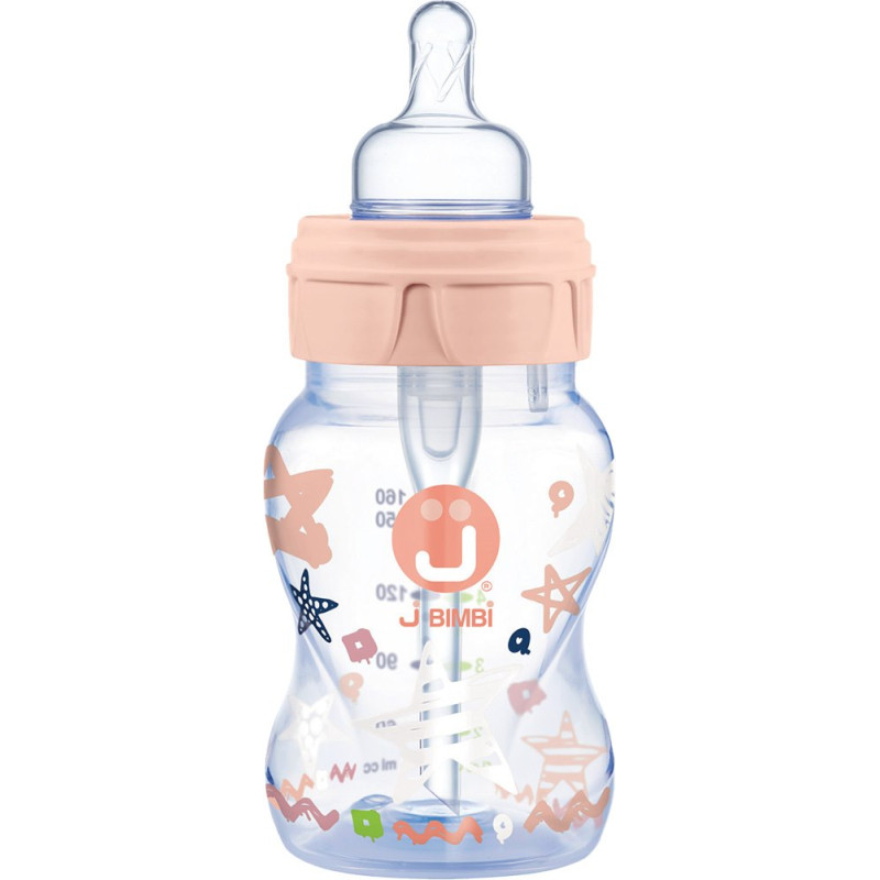 Anti-colic feeding bottle Trendy 160ml peach