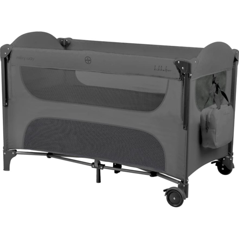 Baby cot 2 levels Milky Way Grey 2026