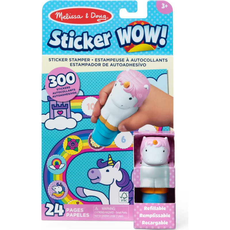 Melissa & Doug Sticker Wow! Aktivitā&scaron;u komplekts &ndash; Vienradzis