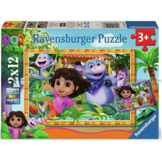 Ravensburger Puzzle 2x12 pcs Dora