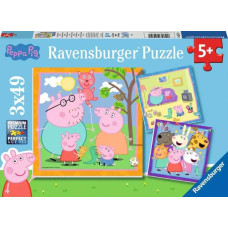 Ravensburger Puzzle 3x49 pcs Peppa Pig