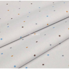 Ingvart Smart Bed Palags ar Gumiju "Сolored stars on grey background" 72\72 Cm