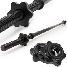 Springos Straight black bar ACT0010, 120 cm, 25 mm