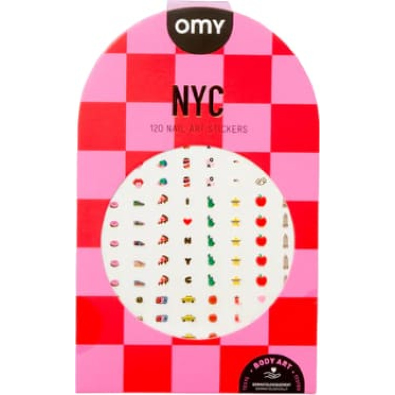 OMY Nail stickers for children NYC, 120 pcs