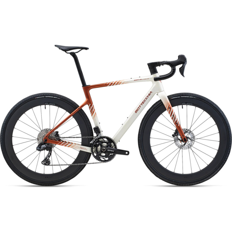 Bottecchia Gravel bike BOTTECCHIA Gravel Overland - Campagnolo EKAR GT 13s - 08 Biancco Marrone (L)