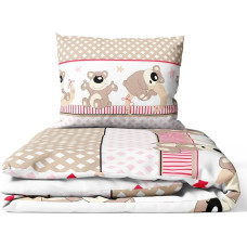 Ankras Cover set -  2 pcs - 135x100, 40x60 - BEARS on the  MOON