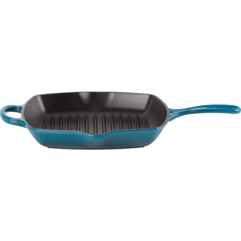 Le Creuset Čuguna grillpanna kvadrātveida 26x26cm zila