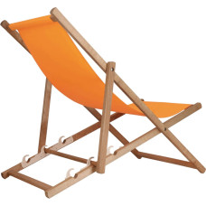 Springos DC0012 OXFORD08 IMPREGNATED DECK CHAIR, ORANGE