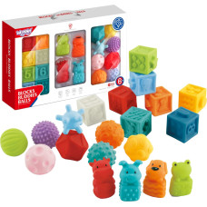 Woopie BABY Sensory Puzzles Squeeze Puzzle Sound Learning to Count 20 el.