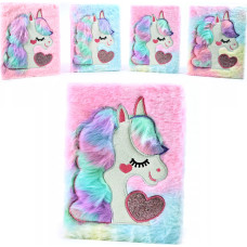 Diary/plush notebook Unicorn