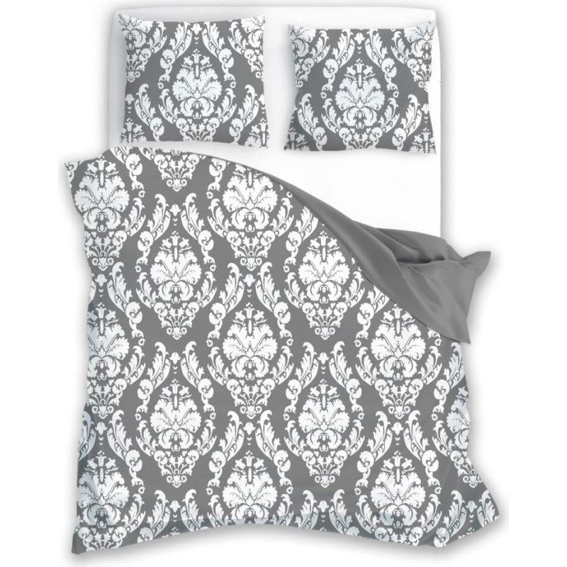 BEDDING SET 220X200+2X70X80 COTTON. GLAMOUR 005