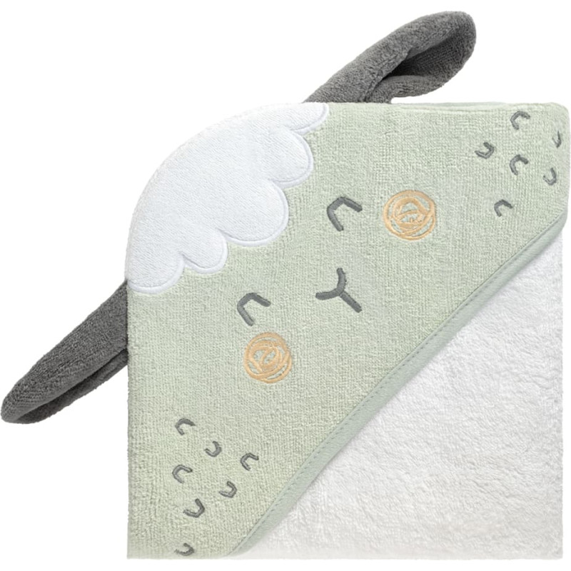 Hooded towel terry 90/90 cm Sleepy Sheep