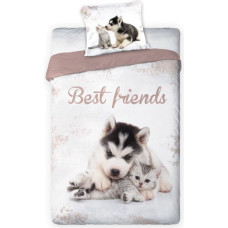 FARO Bedding Set BEST FRIENDS 002 140X200+70X90 Cotton