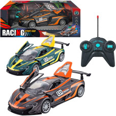 radio-controlled sports car with charger