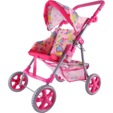 Woopie ROYAL Doll Stroller with Hearts, Colorful