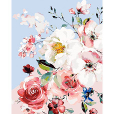 Flamingo Line paint by numbers – "Flowers", 40 × 50 cm (45933)