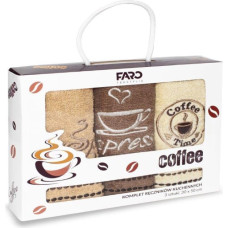 ZESTAW KUCHENNY RĘCZNIKÓW 3x30X50 001 COFFEE