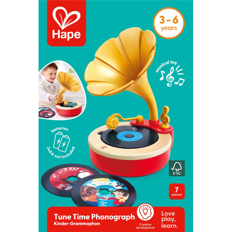 Hape &nbsp;rotaļu&nbsp;fonogrāfs,&nbsp;E0641A