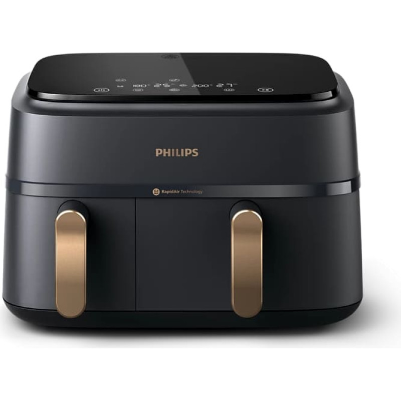 Philips 3000. sērijas karstā gaisa katls ar diviem groziem, 2750W, 9L - NA352/00