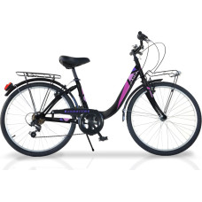 Dino Bikes Women's bicycle 24'' ''SUMMERTIME'', black/pink