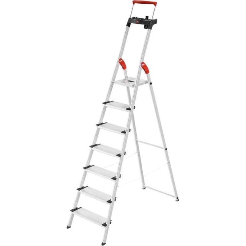 Hailo household ladder L85 ComfortLine, aluminium, 7 steps