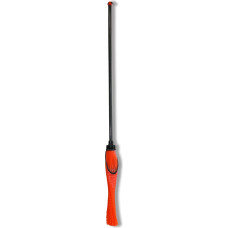 Hortus street broom with handle, round, orange