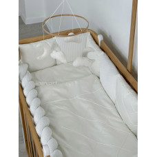 Ingvart satin bedding set "Platinum" for Smart Bed – Milk