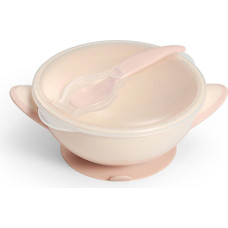 Babyono Bļoda ar piesūcekni un karoti Babyono 1063/06 CREAM
