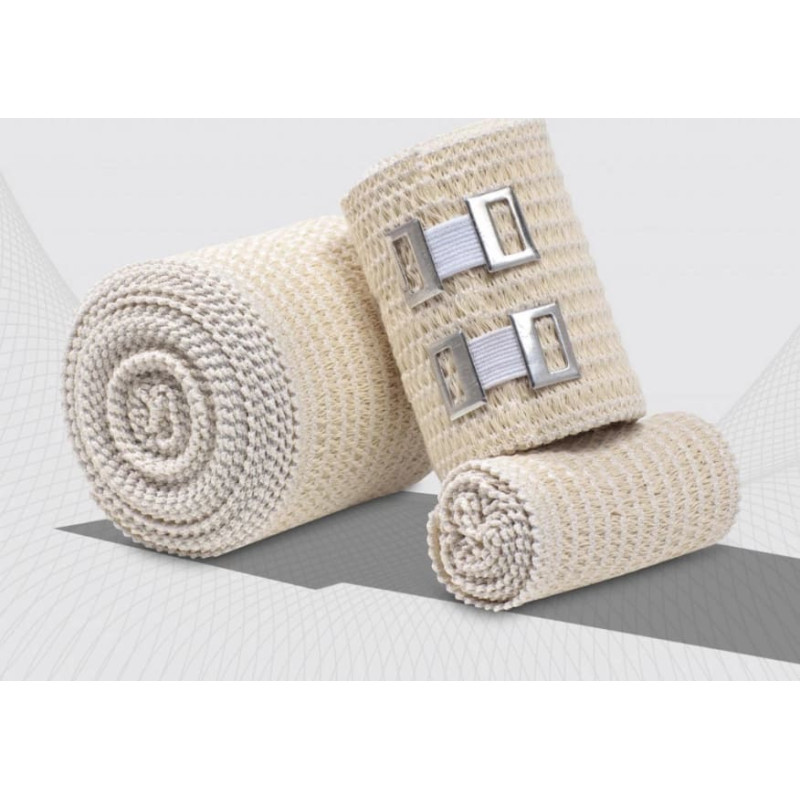 Tonus Elast 9512 Medical elastic bandage (tape type), medium stretch, 80 mm wide, 1.0m height