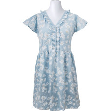 Ubranka EWA 978527 LINDA Koszula ciążowa w margaretki niebieska M