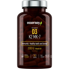 Trec Vitamiinikapslid TREC ESSENSEY Vit. D3 + K2 (MK-7), 90 kapslit