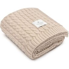 My Memi Silts pleds no 100% merino vilnas Warm Beige - Premium Kolekcija