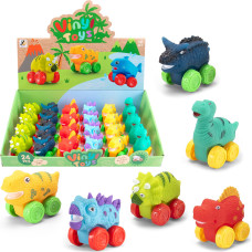 DINOZAUR NA KÓŁKACH DLA MALUCHA 6 WZORÓW