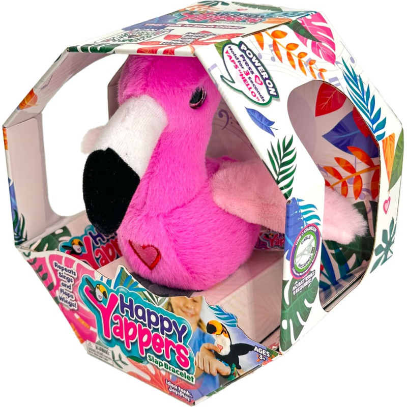 Happy Yappers interaktīvs plī&scaron;a putns Flamingo, 9592