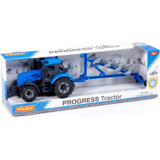 Polesie Tractor Progress blue with inertia in box 44.5 cm 91291