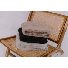 Womar Zaffiro – wool blanket “Nevada/Baranek”, graphite colour, 75 × 100 cm