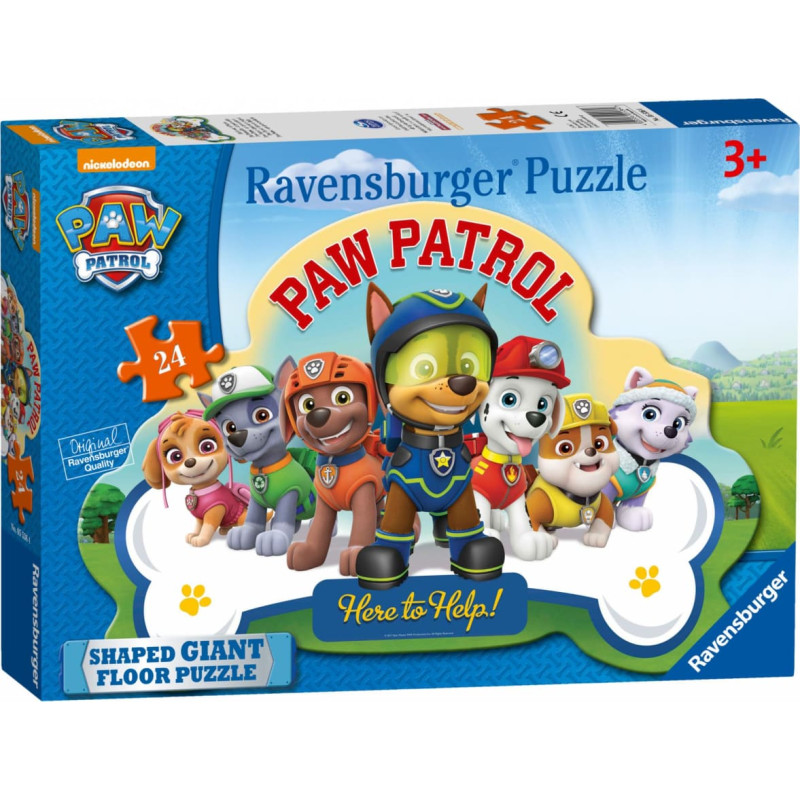 Ravensburger Shaped puzzle, 24 pcs, Paw Patrol