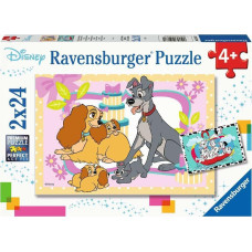 Ravensburger Puzzle 2x24 pcs Disney Favorite Puppies