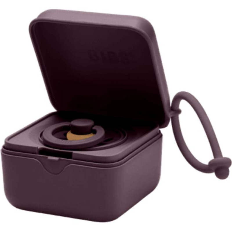 Bibs Pacifier Box Plum