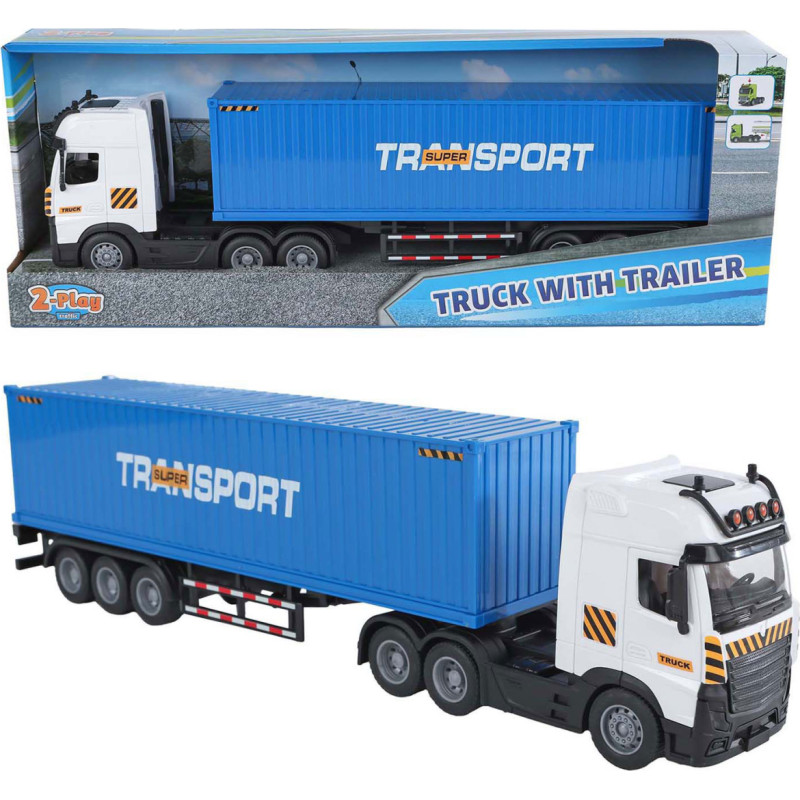 AUTO CIĘŻARÓWKA Z NACZEPĄ ŚWIATŁO DŹWIĘK