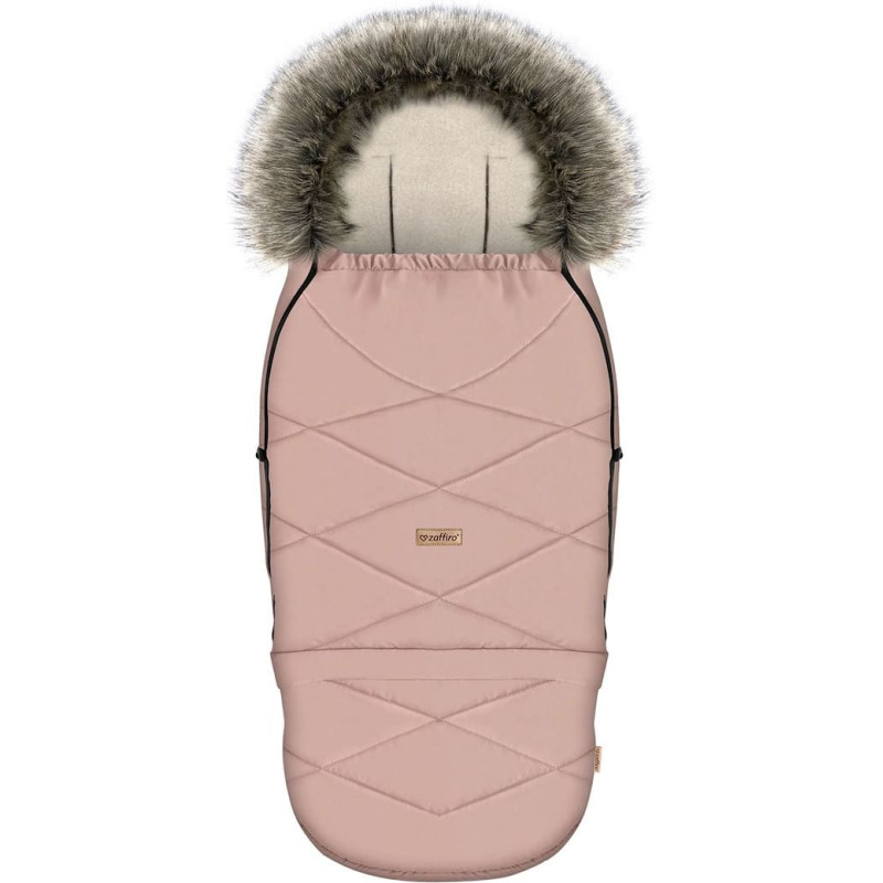 Adjustable footmuff with bag GrowUP Aspen 0-36m baby pink