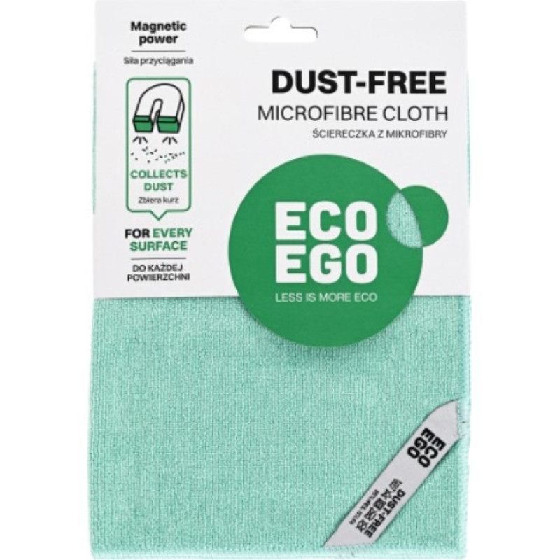 Eco Ego Mikro&scaron;ķiedras lupatiņa Eco Ego DUST-FREE.