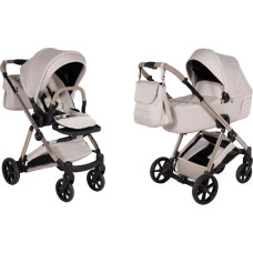 Junama Universal stroller 2 in 1 Ellegante 02 Beige – electro-polished frame